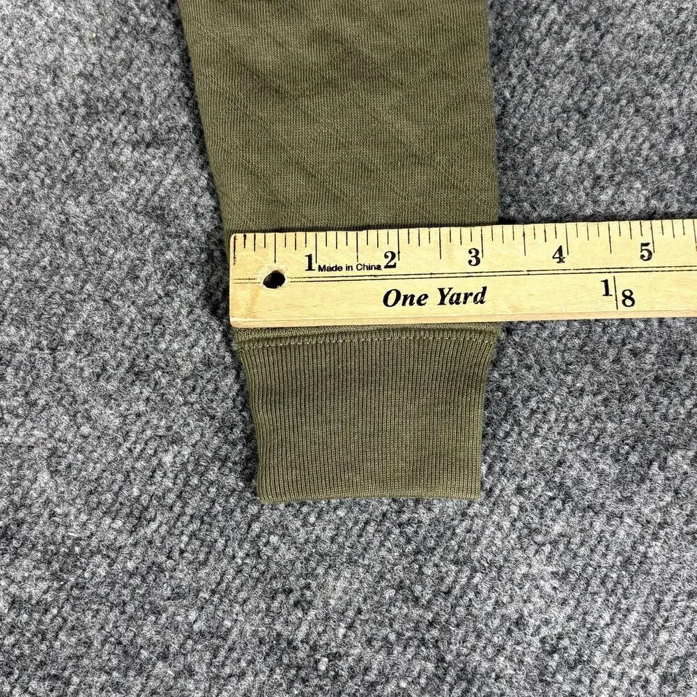 Polo Ralph Lauren Hoodie Girls 6X Green Quilted Full Zip Hooded Knit Sweatshirt